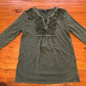 NWOT Lucky Brand 3/4 sleeve top